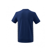 Erima Leisure T-shirt Essential Team - soft cotton blend, classic cut - navy blue/grey Men